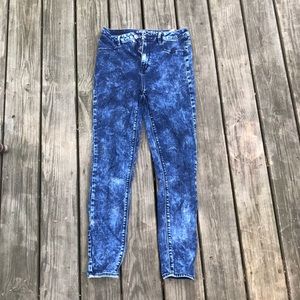 American Eagle Sky High Jeggings - Acid Wash